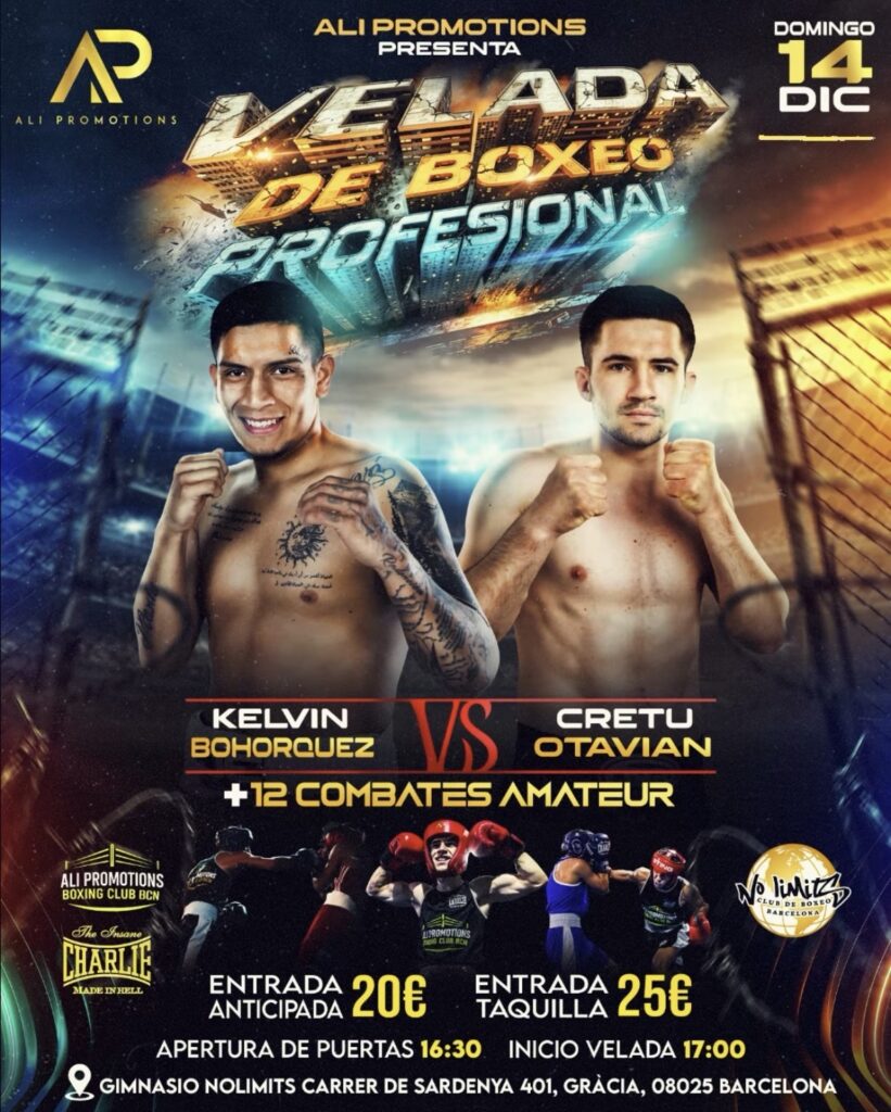 velada boxeo 14 de diciembre barcelona