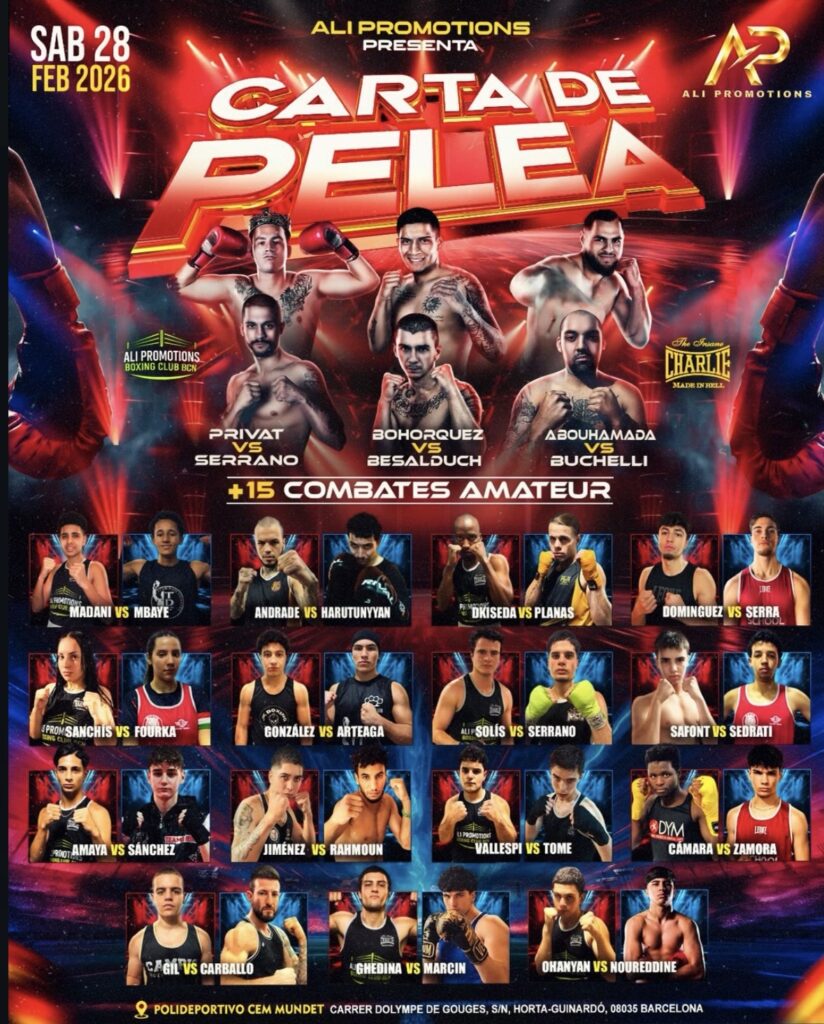 velada boxeo 28 de febrero 2026 CEM Mundet