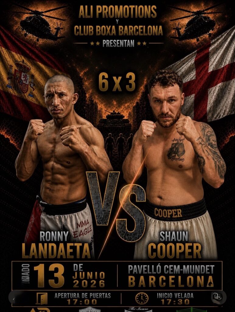 Velada de boxeo amateur 13 de junio 2026 barcelona