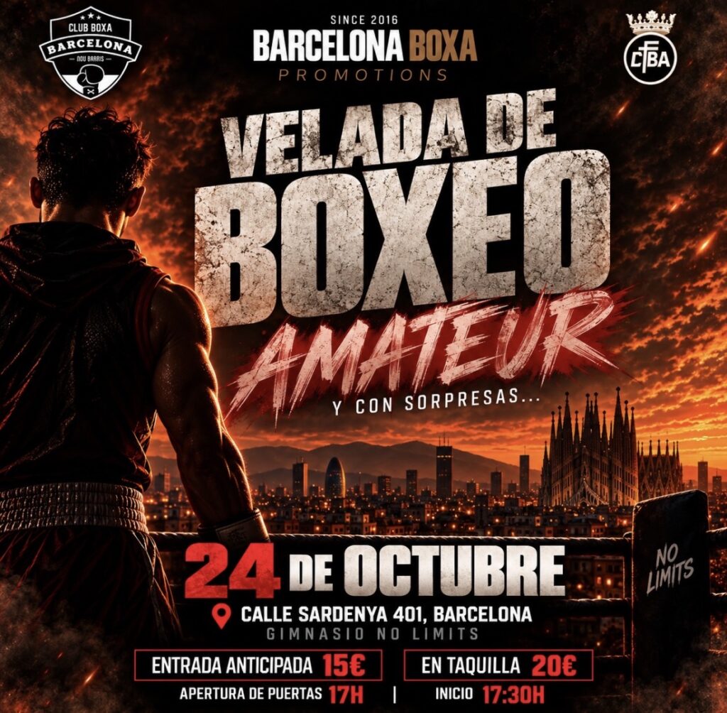 Velada Boxeo Gimansio Now Limits 24 octubre 2026